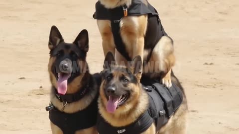 how good these German Shepard are being trained to K9 professionals !