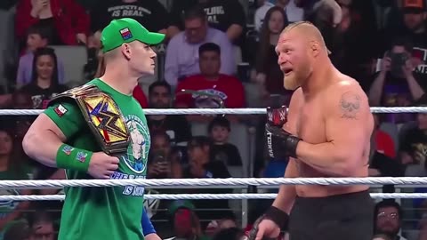 John Cena and Brock Lesnar Face-to-Face!🔥 Tension Rises on WWE RAW