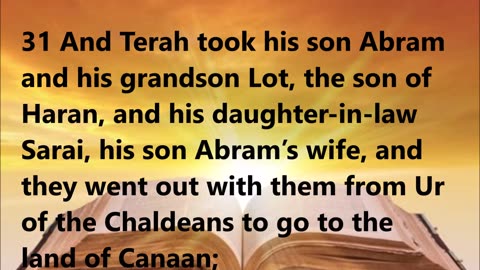The family of Terah and their travels from Ur of the Chaldeans to Haran.