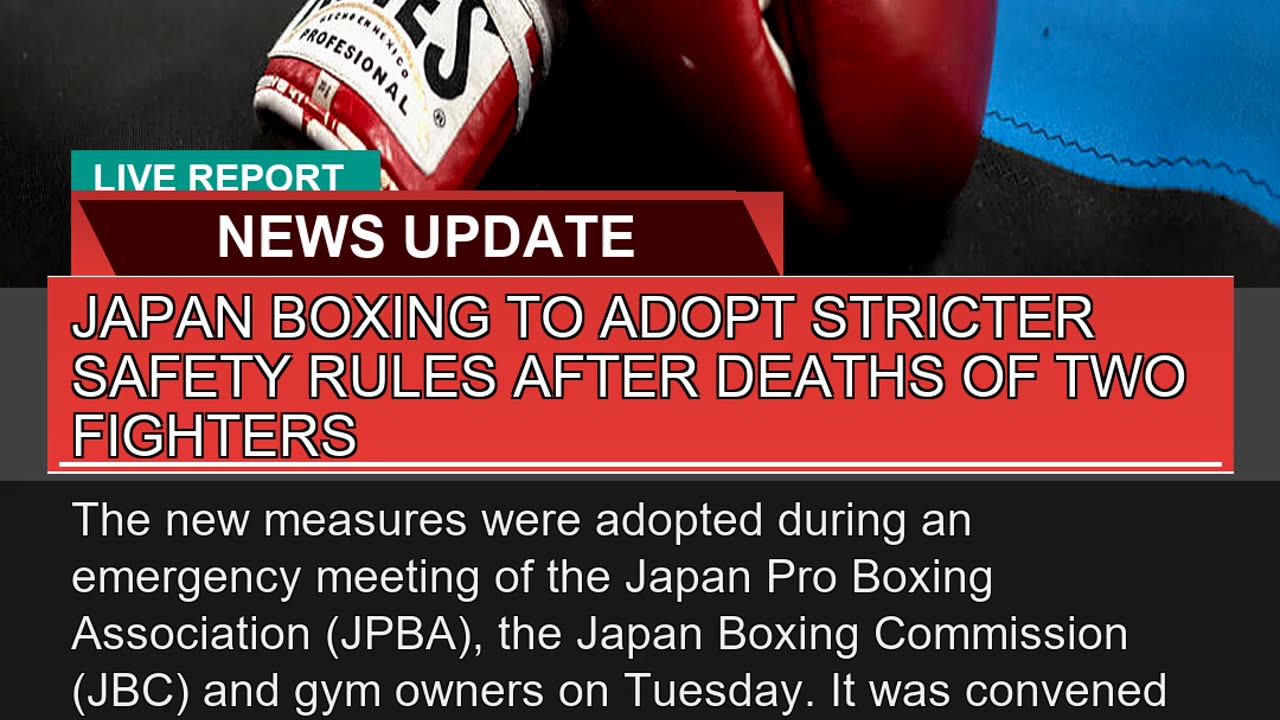 Japan Boxing to Adopt Stricter Safety Rules After