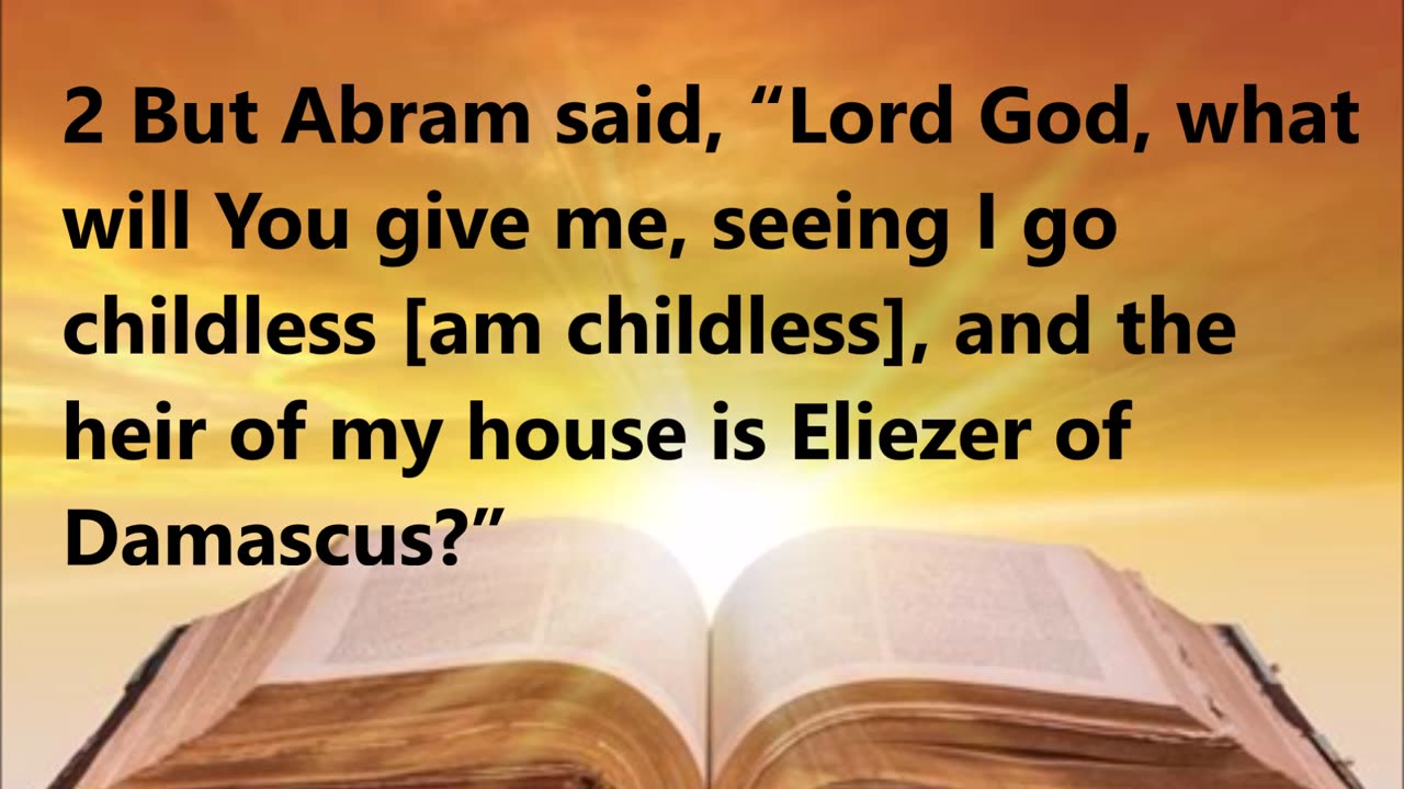 Abram honestly expresses his doubts.