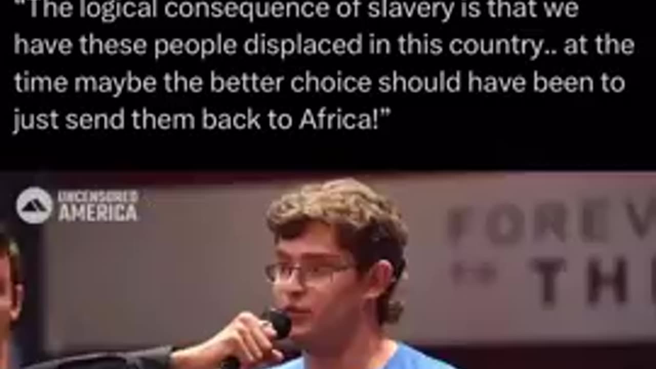 White College Student Allowed to Stand up For White People at Myron Gaines Event