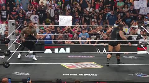 Jey Uso Rescues Sami Zayn and Penta from Brutal Attack by Bron Breakker Bronson Reed WWE Raw June 30