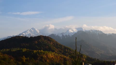 Timelapse Bucegi mointain 70 min in 70 sec