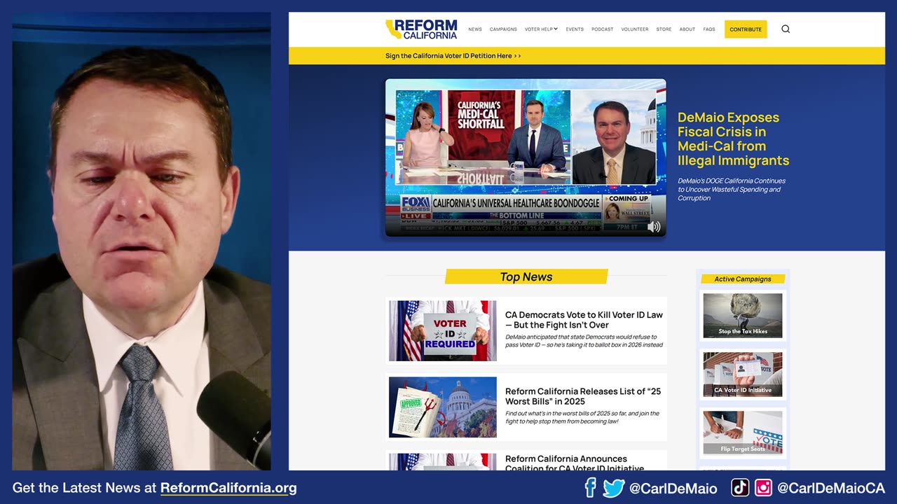 Suing Newsom To Stop Corrupt Redistricting Scheme!