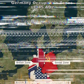 Germany Occupation Zones (1945 AD) vs Germany Reunified (1990 AD)-2