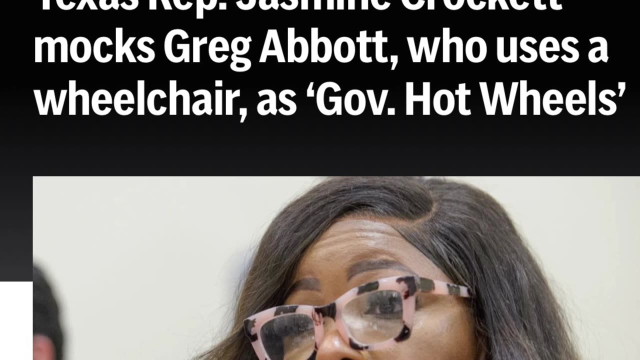 Jasmine Crockett actually MOCKED Gov. Abbott for being disabled…