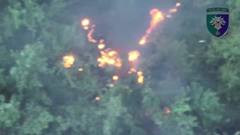 Russian Self-Propelled Gun is Lit Up by Ukrainian Drones