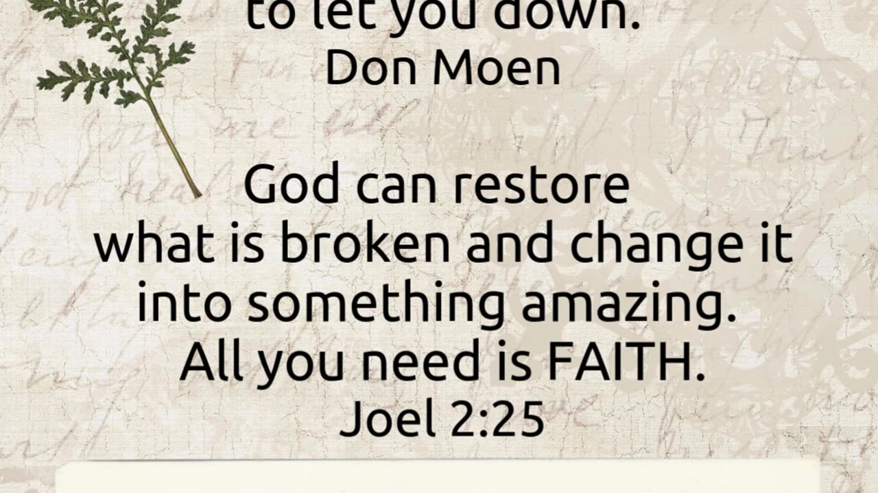 Never lose Faith & Hope