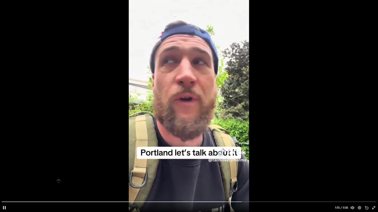 After being surrounded by all the leftist crazies he realizes he isn't liberal after all.