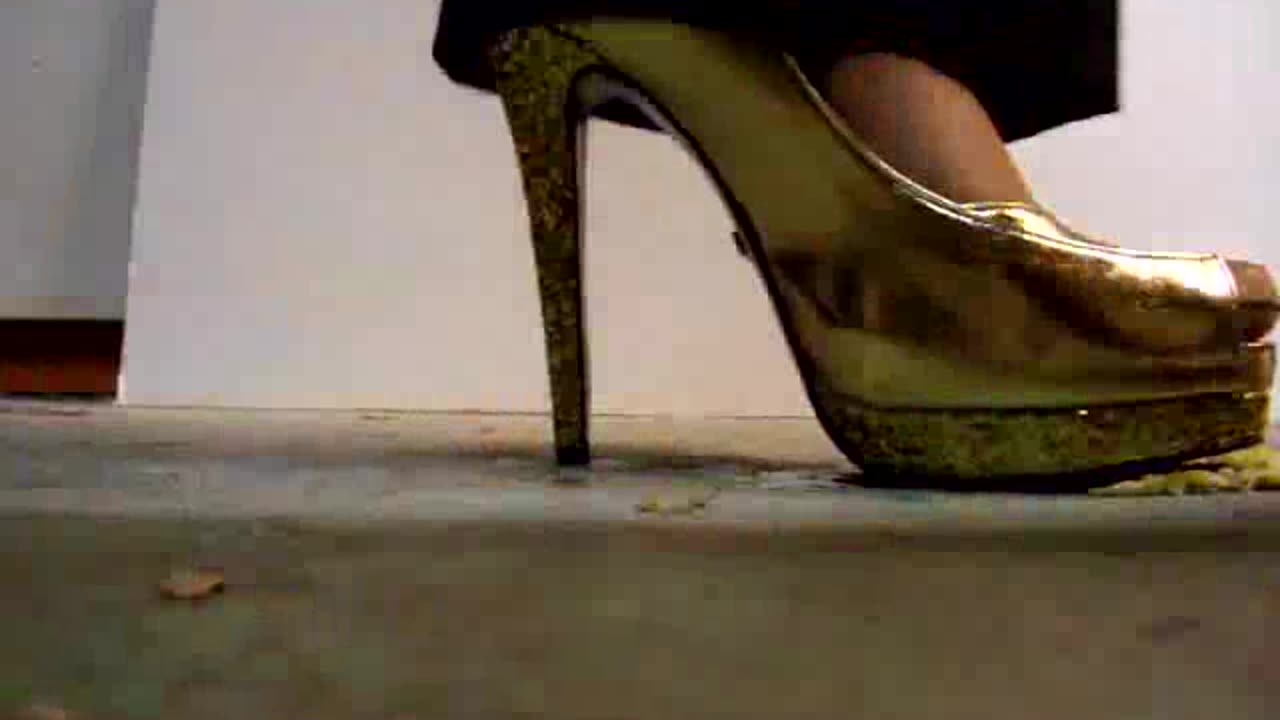 Crushed by Dance Over with Golden Heels