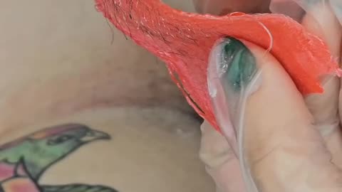 Underarm Waxing with Sexy Smooth Cherry Desire Scented Hard Wax | @crown.jewel.esthetics