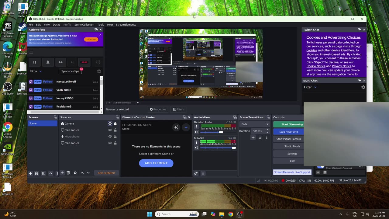 Recording test with OBS