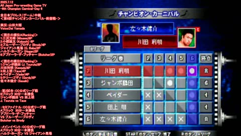 All Japan Pro Wrestling (Game) live stream-6th Champion Carnival-Day 6
