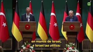 Erdogan critica a Merz por su postura frente a Israel