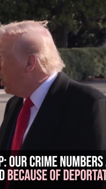 Trump: Our Crime Numbers Are So Good Because of Deportations