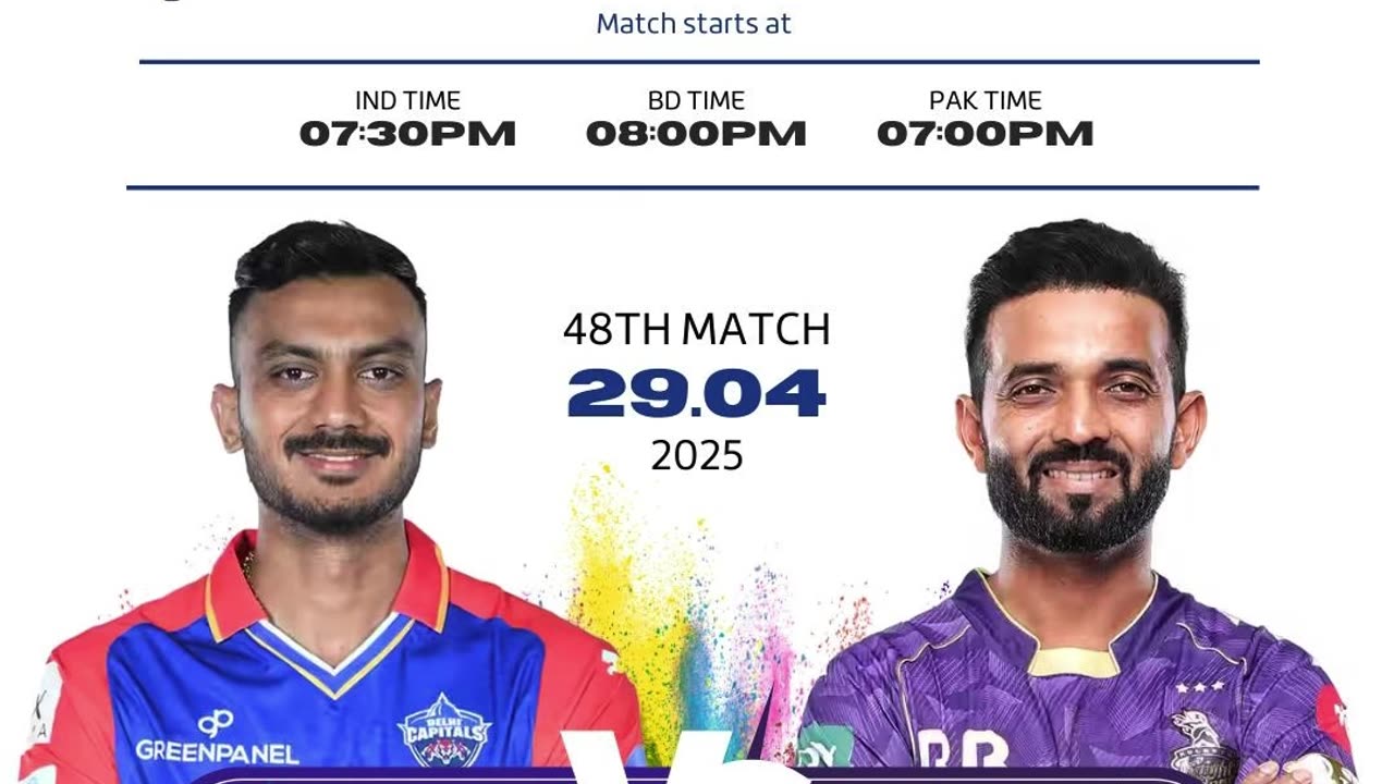 DC vs KKR Showdown: High-Stakes Clash at Arun Jaitley Stadium Tonight