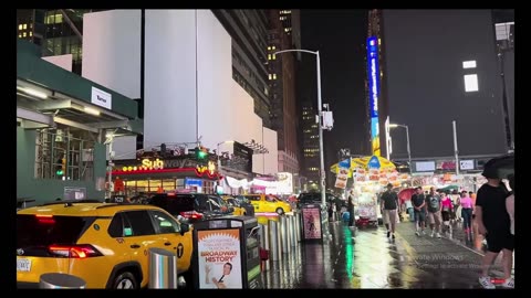 Stormy Walk in Manhattan – Heavy Rain and Thunder Sounds to Help You Sleep