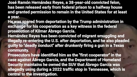 Albrego Garcia - MS-13 - Alleged wife beating & Jose Ramon Hernandez-Reyes to testify