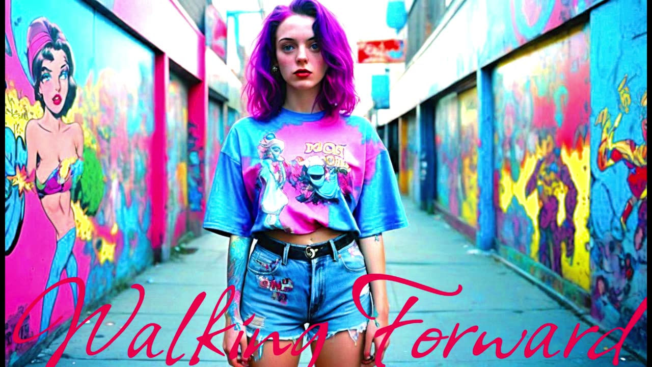 Electronic Music. Song Walking Forward.