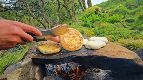Irish Wagyu Steak Seared on HOT Stones | ASMR Outdoor Cooking