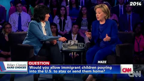 2014. Hillary Clinton says that migrant children who have entered the country illegally ...