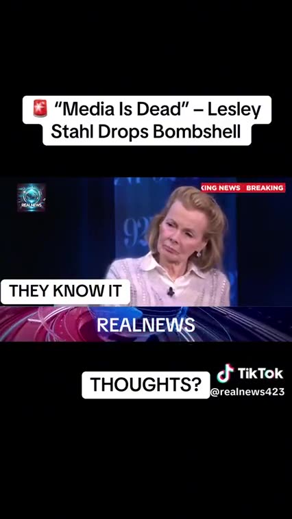 LESLEY 'BATHROOM' STAHL ADMITS THAT MAINSTREAM MEDIA IS KAPUTSKI❗