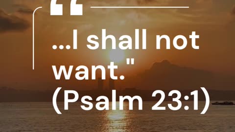 God's provision