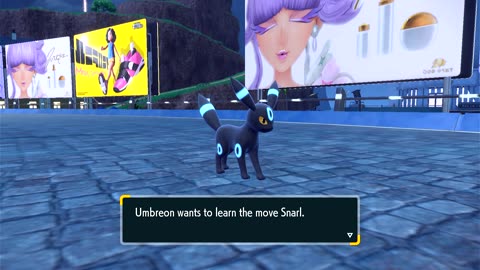Shiny Eevee evolves into Umbreon
