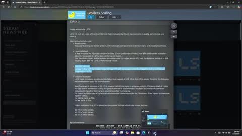 Lossless Scaling vs. native resolution
