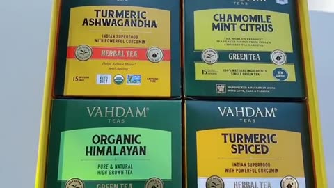VAHDAM, Assorted Herbal Tea Variety Pack