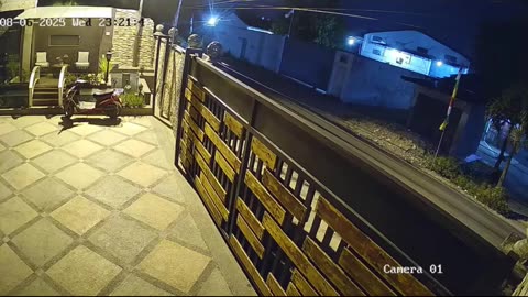 Night View From MY Front Yard Of The House