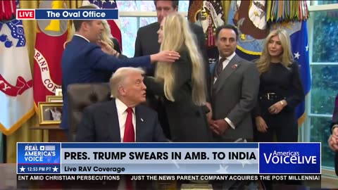 "CHARLIE LOVED YOU": ERIKA KIRK AT AMB. TO INDIA SWEARING IN