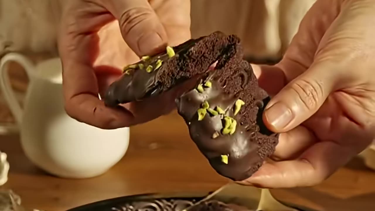 Chocolate pistachios cookies recipe
