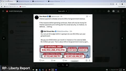Ron Paul about Elon's post about the Big Beautiful Bill.