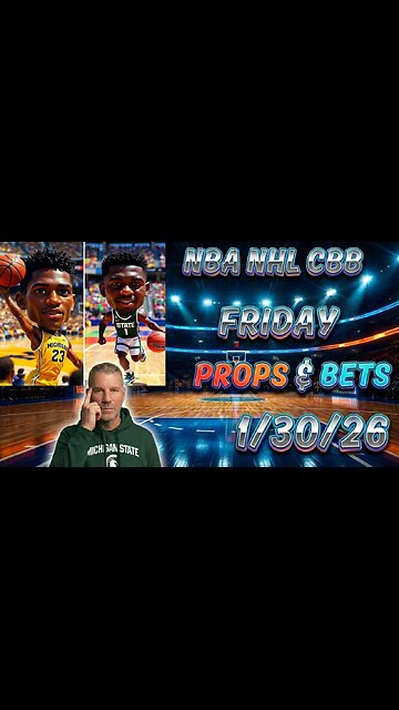NBA Picks Today Friday 1/30/2026 | CBB Picks Today | Michigan vs Michigan State