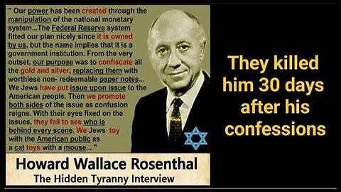 The life and death truth of The Hidden Tyranny revealed by Harold Rosenthal
