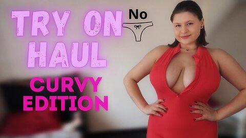 [4K] Try On Haul my new red and white jumpsuits | Curvy | Tina Angel 👼