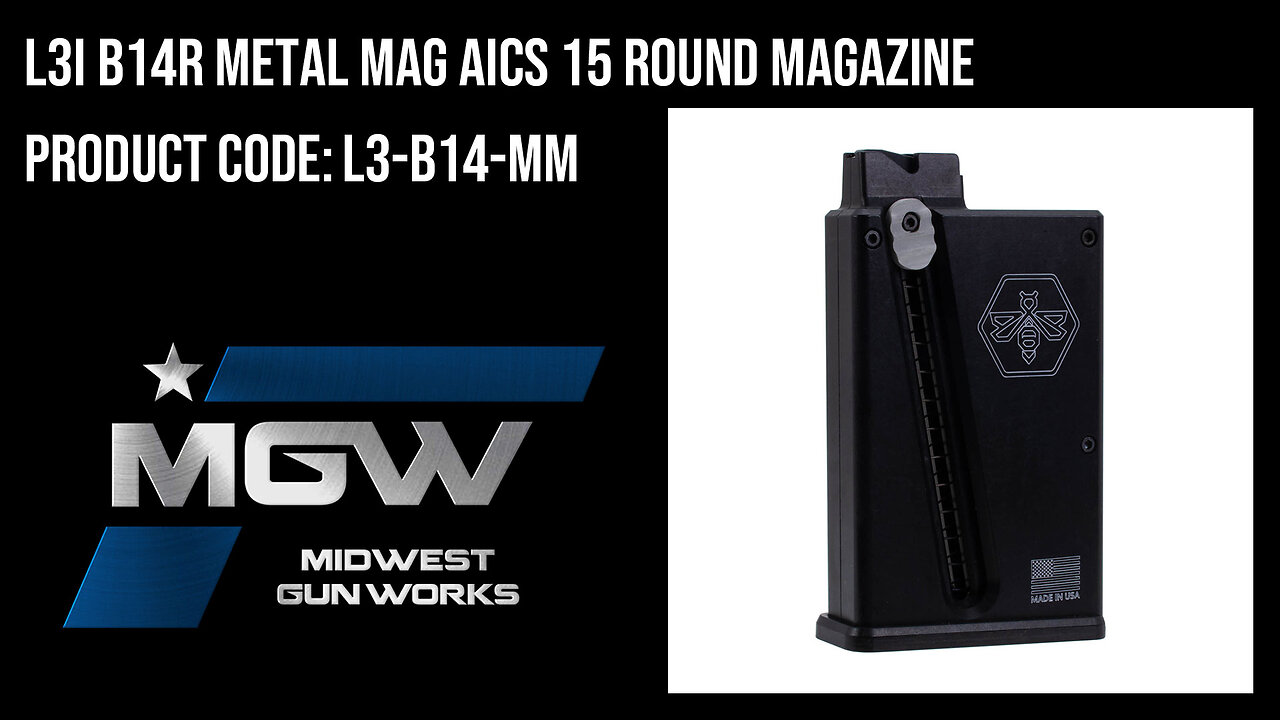 L3I B14R METAL MAG AICS 15 Round Magazine - L3-B14-MM