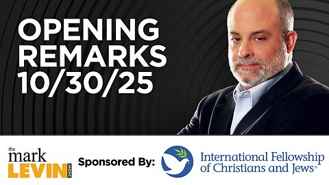Mark's Opening Remarks - 10/30/25