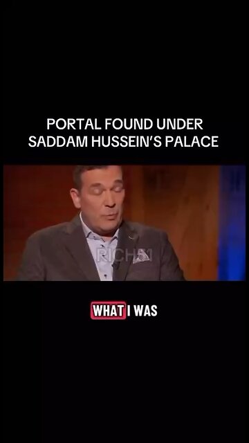 Portal Found Under Saddam Hussein’s Palace