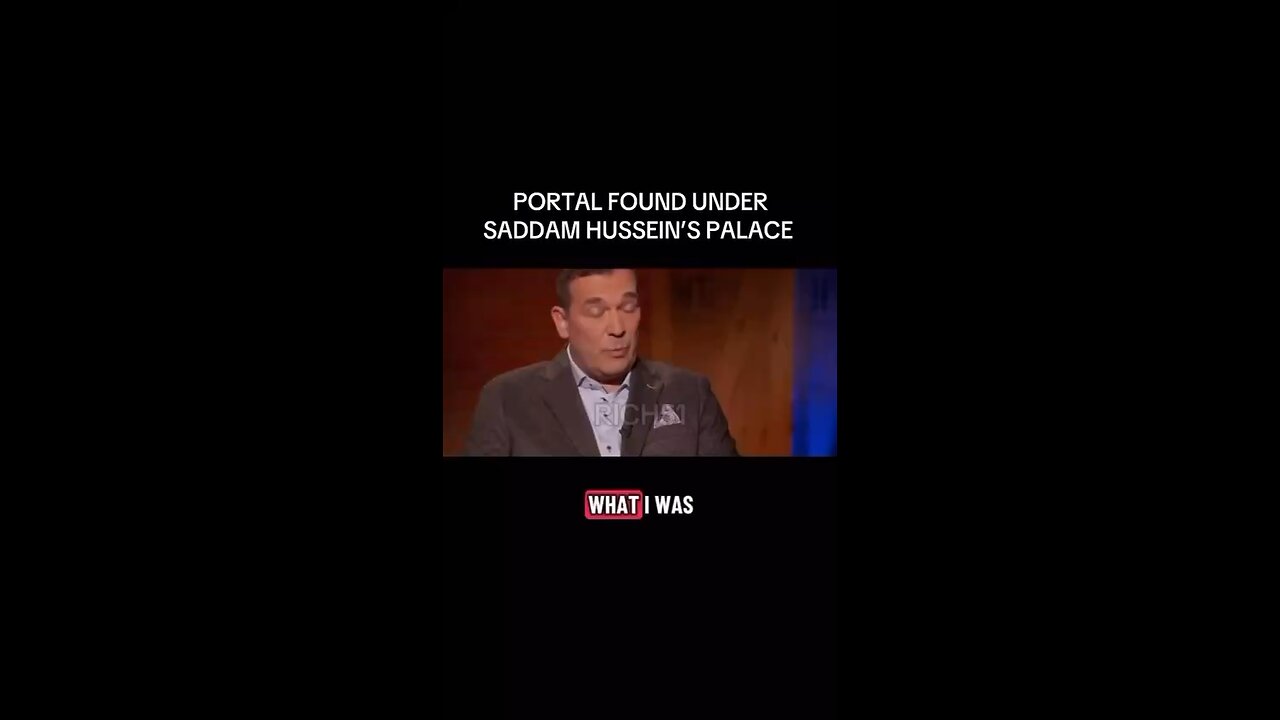 Portal Found Under Saddam Hussein’s Palace