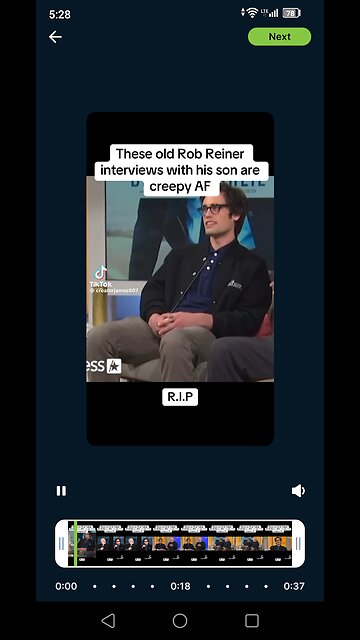 These old Rob Reiner interview with his son are creep AF😬😬. Hollyweird club. 👹👹👹