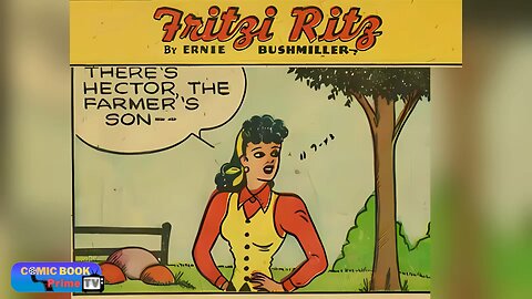 The farmer’s son, he likes everything like in the city, Fritzi Ritz by Ernie Bushmiller #funny