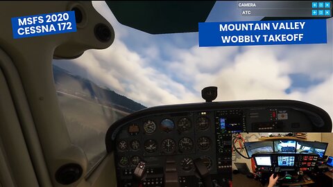 ✨ Wobbly Takeoff from Tatry Airport 🇸🇰 | Calm Departure in Virtual Cessna 172 | MSFS 2020