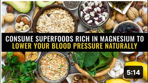 "Eat Magnesium-Rich Superfoods for Natural Blood Pressure Reduction"