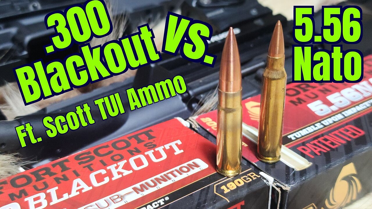 5.56 nato vs. .300 Blackout Pork Shoulder and Ballistics gel test with Fort Scott TUI Ammunition
