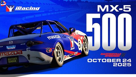 🏎 🔄IRACING MX-500: 500-LAP PAPERCLIP ENDURANCE LIVE!🏎 🔄
