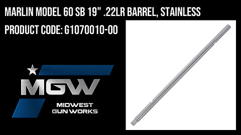 Marlin Model 60 SB 19" .22LR Barrel, Stainless - G1070010-00