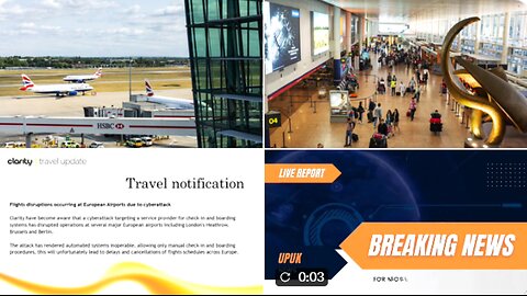 AN ACT OF WAR? AIRPORTS ACROSS USA & EUROPE IN CHAOS-FLIGHTS GROUNDED-CYBER-ATTACK*AI TAKEOVER*